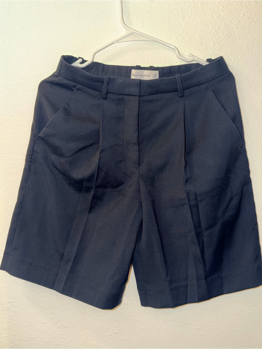 Abercrombie & Fitch Black Tailored Bermuda Shorts